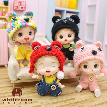 10cm BJD Mini Dolls For Girls Cute Bag Key Pendant Accessories Body Bjd Doll Clothes Toys