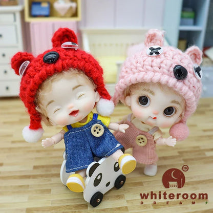 10cm BJD Mini Dolls For Girls Cute Bag Key Pendant Accessories Body Bjd Doll Clothes Toys