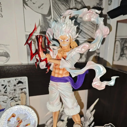 25cm Anime Figure 5 Gear Luffy One Piece Figure Nika Luffy Figure PVC Statue Collectible Model Toys