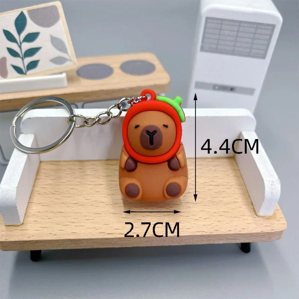 Creative Cute Capybara Keychains For Car Keychain Anime Cartoon Capibala Pendant  Women Doll