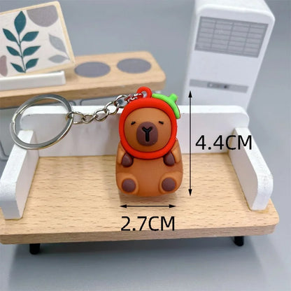 Creative Cute Capybara Keychains For Car Keychain Anime Cartoon Capibala Pendant  Women Doll