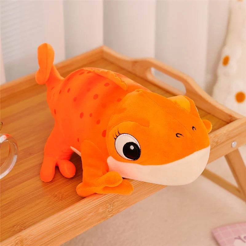 1PC 30cm Cartoon Real Like Lizard And Chameleon Plush Toys Creative Simulation Animal Reptile