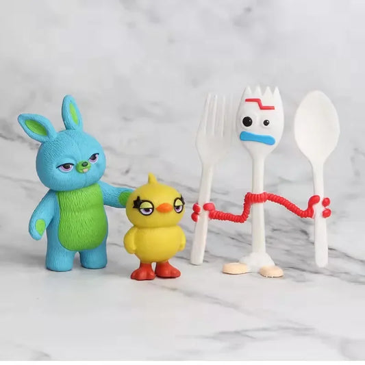 17Pcs/7PcS/set Toy Story 4 Action Figure toys Woody Jessie Buzz Lightyear Forky Pig Bear Figura Model