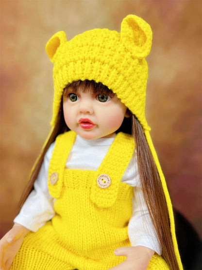 Lifelike Reborn Dolls Realistic Full Silicone Baby Bebe Vinyl 50CM Newborn Girl Doll Princess Toddler Toy