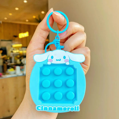 Cartoon Sanrio Knead Happy Keychain Kulomi Kt Cat Pendant Decompression Toy Backpack Hanging